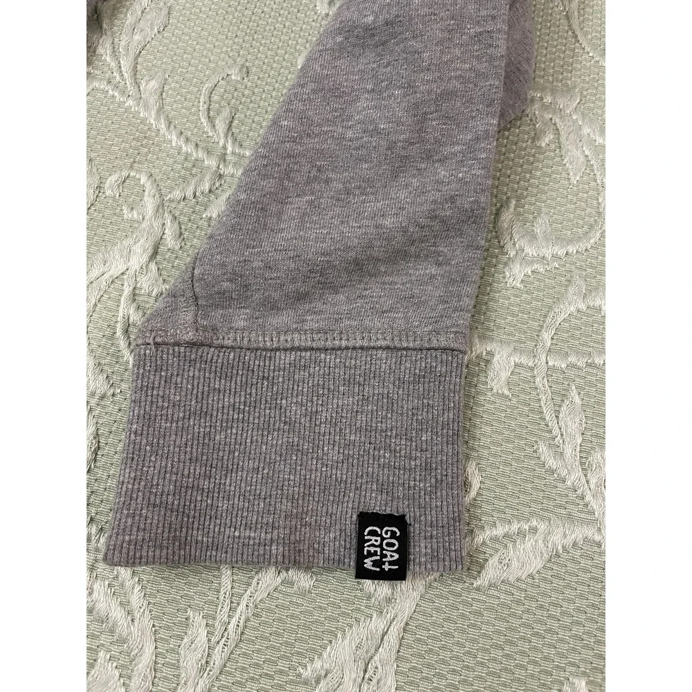 Goat Crew label ribbed hem